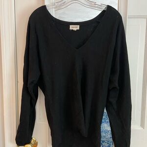 Classic Black V-Neck Top